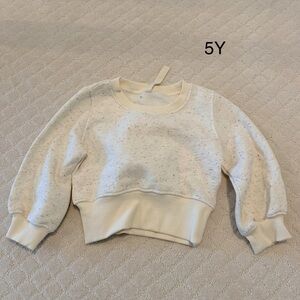 Kids Cream Sprinkle Sweatshirt - Casual Pullover